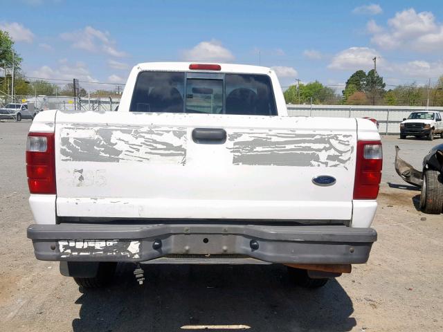 1FTYR10DX2TA00493 - 2002 FORD RANGER WHITE photo 6