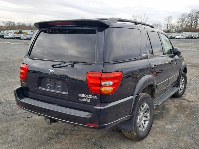 5TDBT48AX4S224528 - 2004 TOYOTA SEQUOIA LI BLACK photo 4