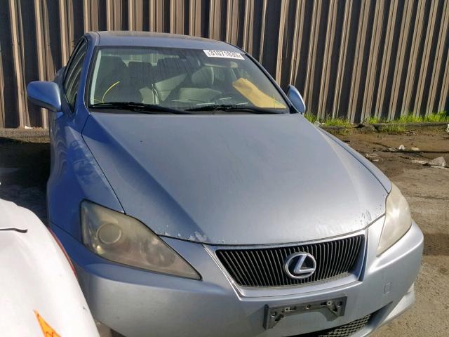 JTHBK262675027528 - 2007 LEXUS IS 250 BLUE photo 1