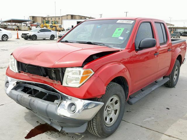 1N6AD07U58C411631 - 2008 NISSAN FRONTIER C RED photo 2