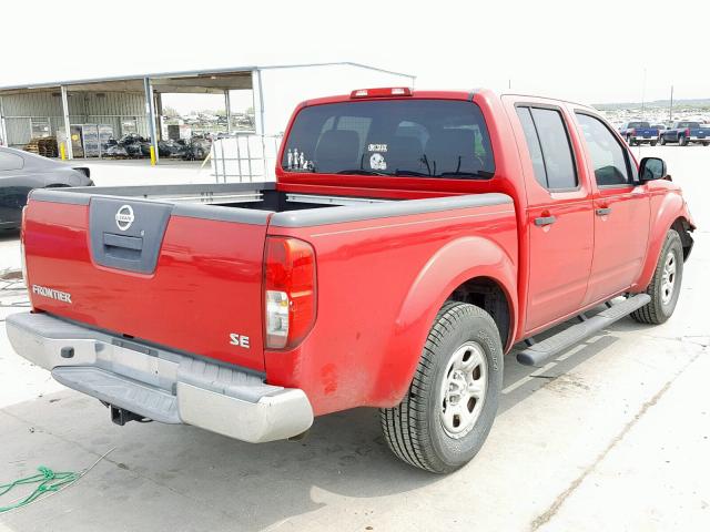 1N6AD07U58C411631 - 2008 NISSAN FRONTIER C RED photo 4