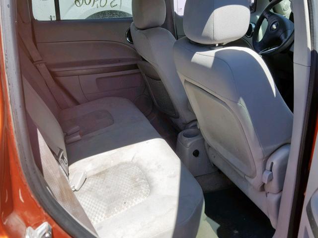 3GNDA13D16S655473 - 2006 CHEVROLET HHR LS Naranja foto 6