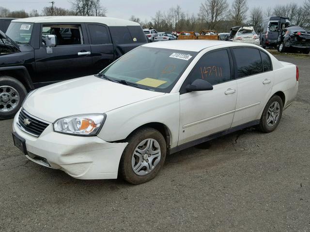 1G1ZS58F08F100950 - 2008 CHEVROLET MALIBU LS WHITE photo 2