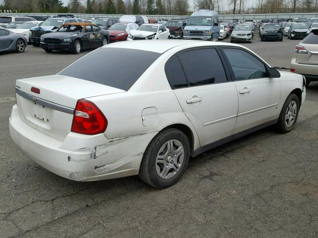 1G1ZS58F08F100950 - 2008 CHEVROLET MALIBU LS WHITE photo 4