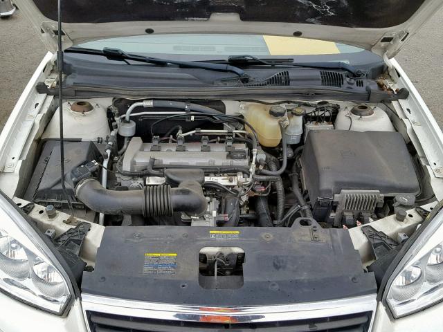 1G1ZS58F08F100950 - 2008 CHEVROLET MALIBU LS WHITE photo 7