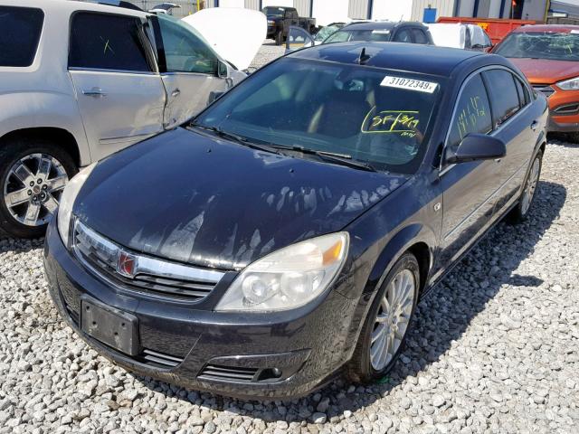 1G8ZV57798F221382 - 2008 SATURN AURA XR BLACK photo 2