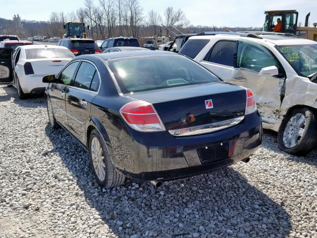 1G8ZV57798F221382 - 2008 SATURN AURA XR BLACK photo 3