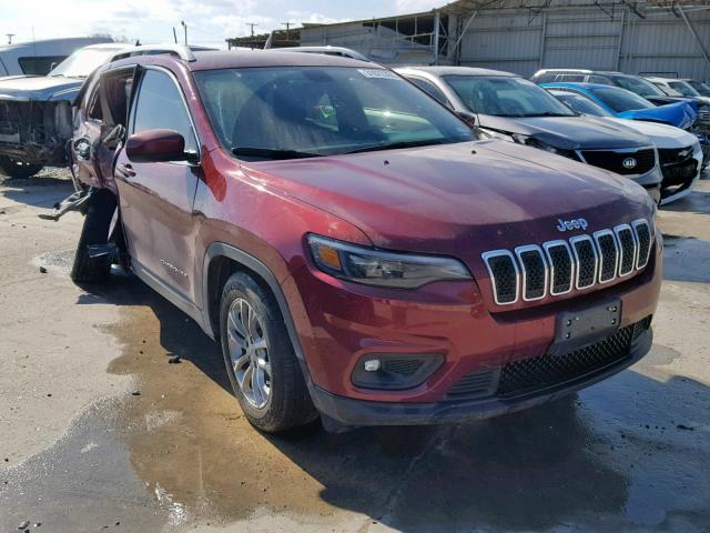 1C4PJLCB7KD307591 - 2019 JEEP CHEROKEE L MAROON photo 1