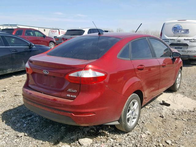 3FADP4BJ1HM171753 - 2017 FORD FIESTA SE RED photo 4