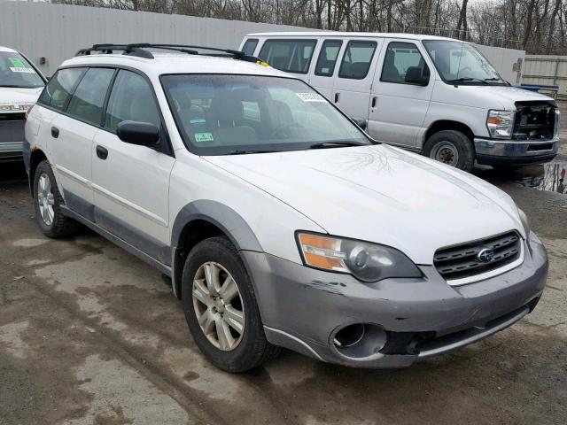 4S4BP61C857354990 - 2005 SUBARU LEGACY OUT WHITE photo 1