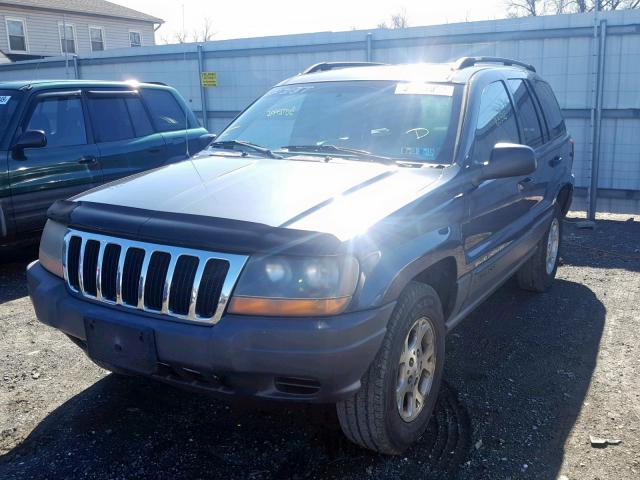 1J4GW48S31C723877 - 2001 JEEP GRAND CHER BLUE photo 2