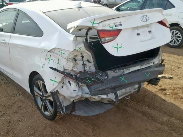 KMHDH6AH9EU024052 - 2014 HYUNDAI ELANTRA CO WHITE photo 9