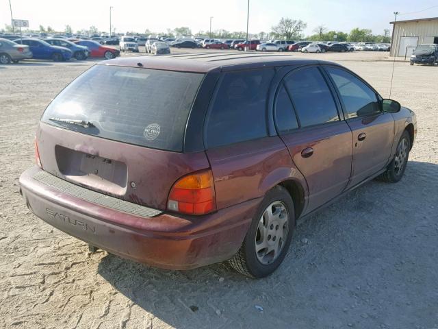 1G8ZN84751Z286286 - 2001 SATURN SW2 MAROON photo 4