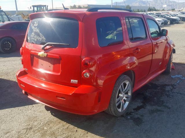 3GNCA73X78S711900 - 2008 CHEVROLET HHR SS RED photo 4