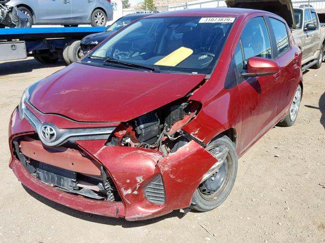 VNKKTUD36HA085838 - 2017 TOYOTA YARIS L RED photo 2