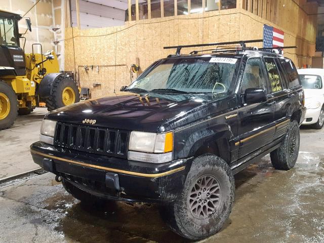 1J4GZ78Y1SC729112 - 1995 JEEP GRAND CHER BLACK photo 2