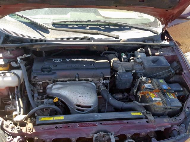 JTKDE177050007266 - 2005 TOYOTA SCION TC BURGUNDY photo 7
