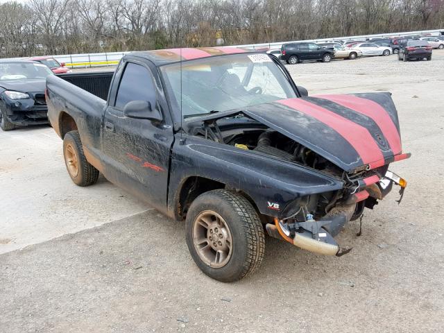 1B7FL26YXVS226472 - 1997 DODGE DAKOTA BLACK photo 1