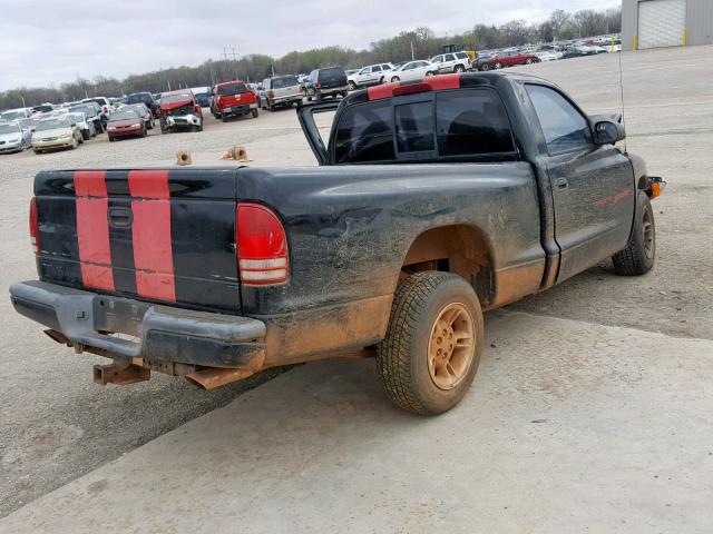 1B7FL26YXVS226472 - 1997 DODGE DAKOTA BLACK photo 4