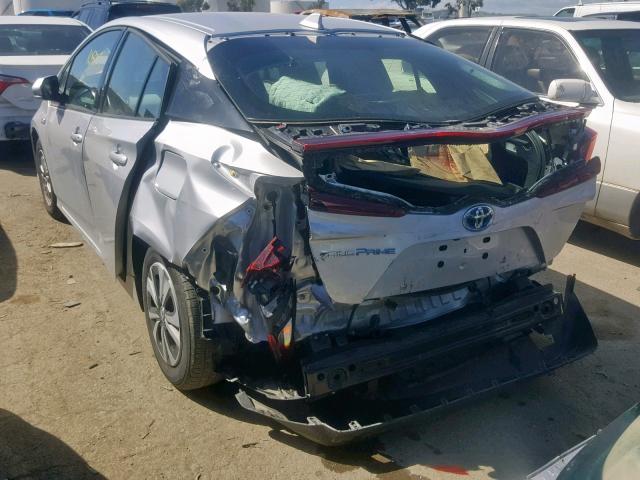 JTDKARFPXH3057153 - 2017 TOYOTA PRIUS PRIM 银色 照片 3