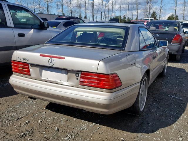 WDBFA63FXVF146466 - 1997 MERCEDES-BENZ SL 320 BEIGE photo 4