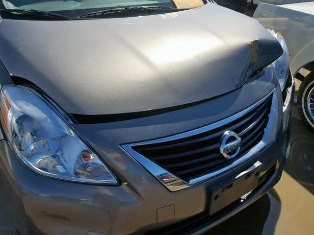 3N1CN7AP1EL808583 - 2014 NISSAN VERSA SILVER photo 7