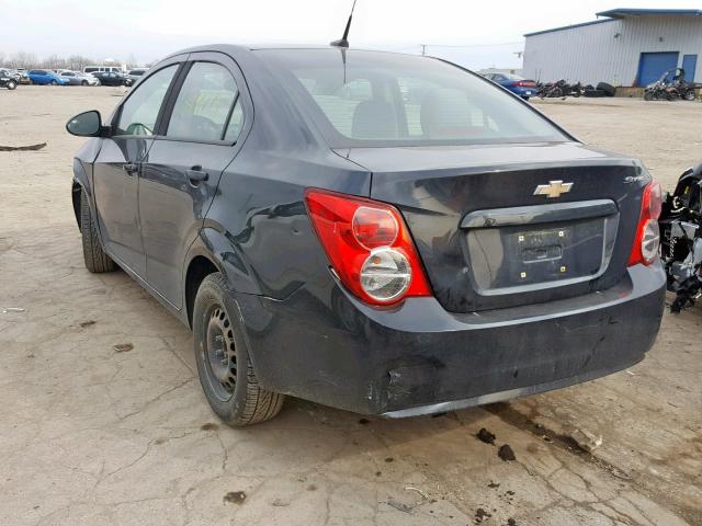 1G1JA5SHXD4239595 - 2013 CHEVROLET SONIC LS BLACK photo 3