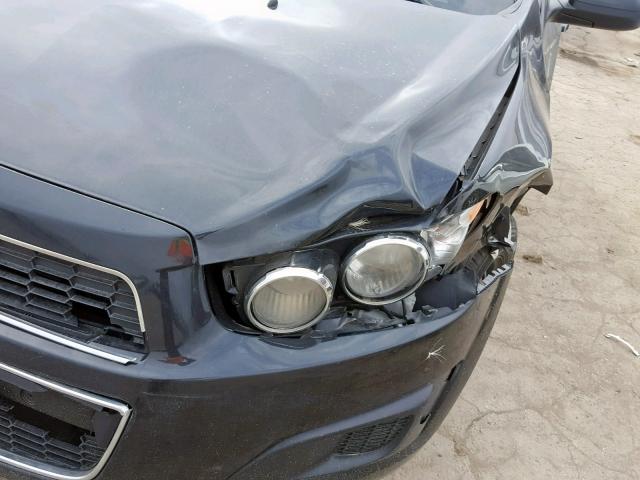 1G1JA5SHXD4239595 - 2013 CHEVROLET SONIC LS BLACK photo 9