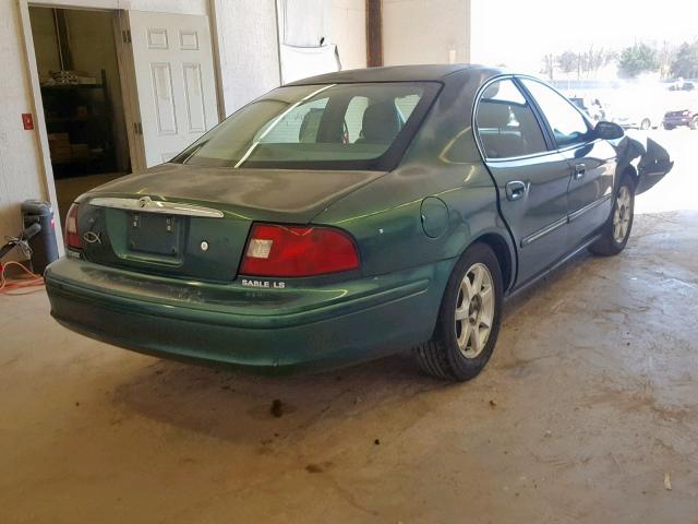 1MEFM55S9YA615320 - 2000 MERCURY SABLE LS P GREEN photo 4