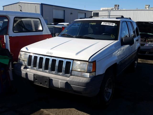 1J4GZ58S1VC667859 - 1997 JEEP GRAND CHER WHITE photo 2