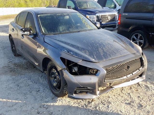 JN1BV7AP9FM334062 - 2015 INFINITI Q50 BASE GRAY photo 1