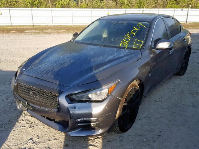 JN1BV7AP9FM334062 - 2015 INFINITI Q50 BASE GRAY photo 2