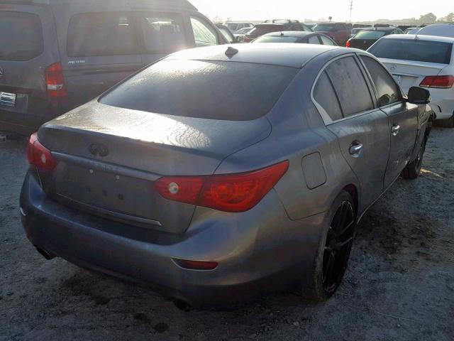 JN1BV7AP9FM334062 - 2015 INFINITI Q50 BASE GRAY photo 4