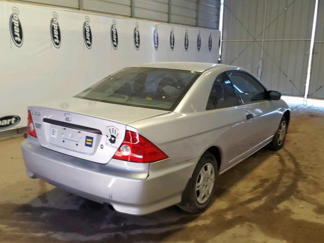 1HGEM22164L050001 - 2004 HONDA CIVIC DX V SILVER photo 4