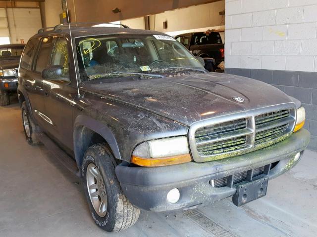 1D4HS38N13F524096 - 2003 DODGE DURANGO SP GRAY photo 1