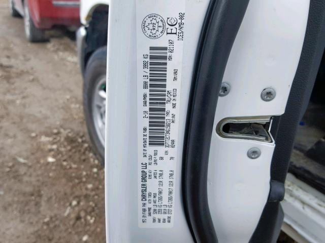 3D7TT2CT3AG158213 - 2010 DODGE RAM 2500 WHITE photo 10