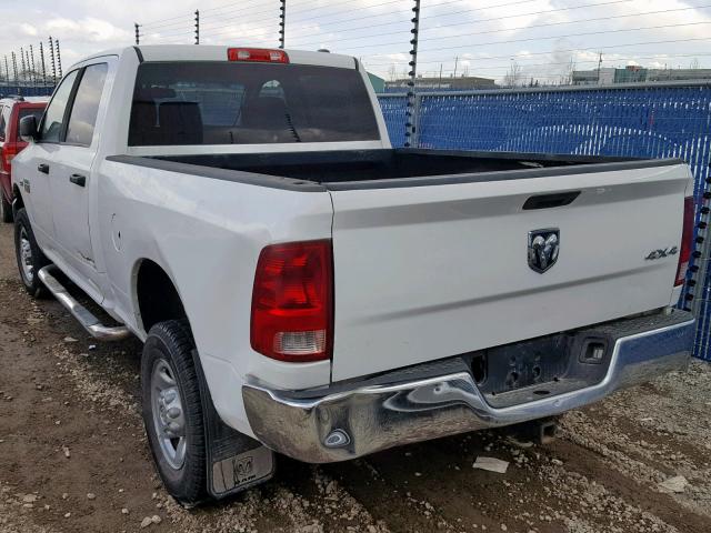 3D7TT2CT3AG158213 - 2010 DODGE RAM 2500 WHITE photo 3