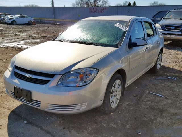 1G1AT58HX97267727 - 2009 CHEVROLET COBALT LT TAN photo 2