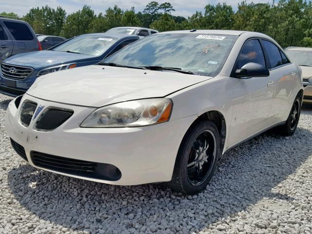 1G2ZF57B584297723 - 2008 PONTIAC G6 VALUE L WHITE photo 2