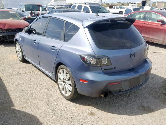 JM1BK34L671750905 - 2007 MAZDA SPEED 3 BLUE photo 3