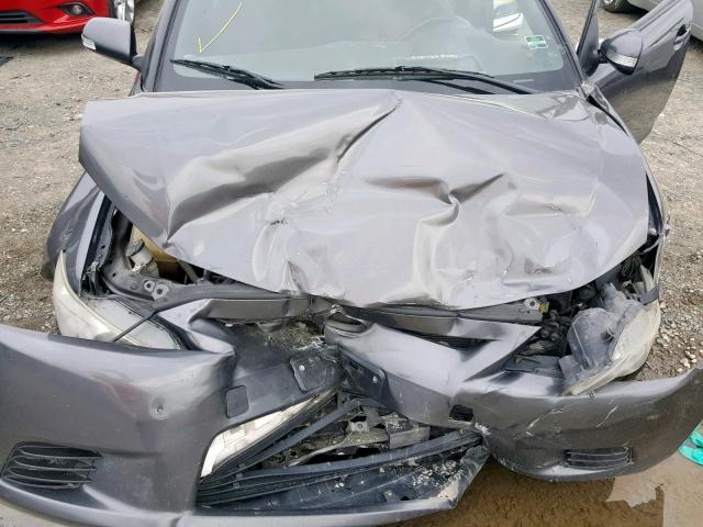 JTKJF5C74D3050051 - 2013 TOYOTA SCION TC ნაცრისფერი ფოტო 7