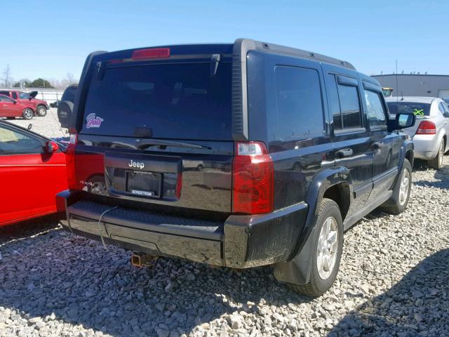 1J8HG48K96C231667 - 2006 JEEP COMMANDER BLACK photo 4
