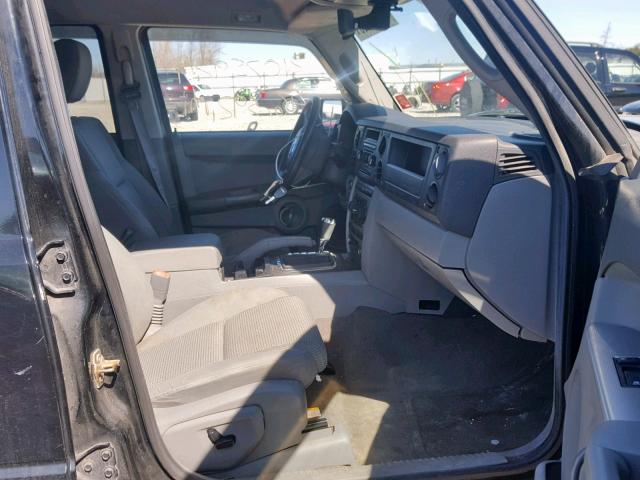 1J8HG48K96C231667 - 2006 JEEP COMMANDER BLACK photo 5