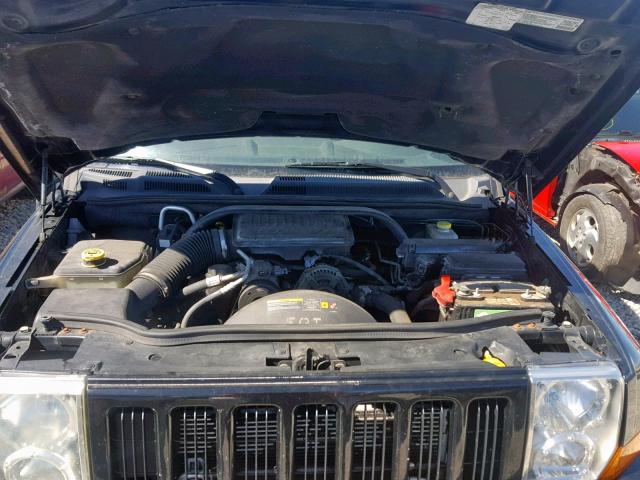 1J8HG48K96C231667 - 2006 JEEP COMMANDER BLACK photo 7