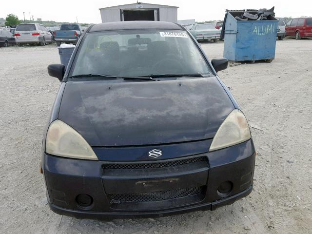 JS2RA41S335153352 - 2003 SUZUKI AERIO S BLACK photo 9