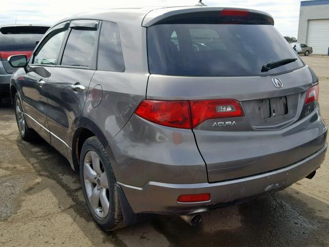 5J8TB18527A003517 - 2007 ACURA RDX TECHNO GRAY photo 3