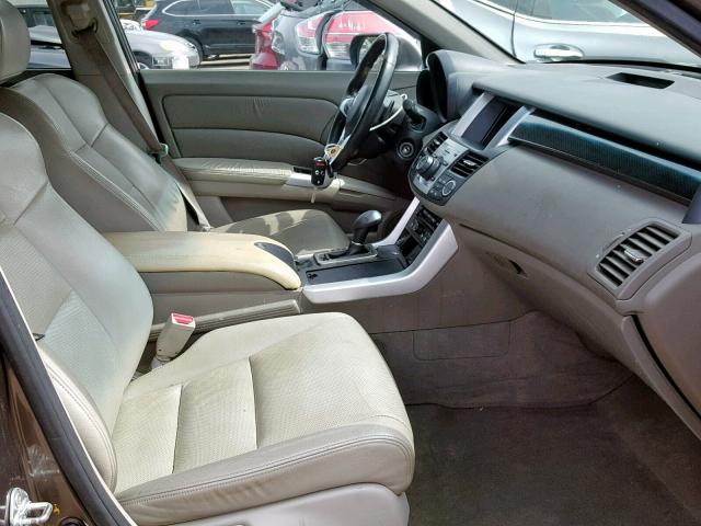 5J8TB18527A003517 - 2007 ACURA RDX TECHNO GRAY photo 5