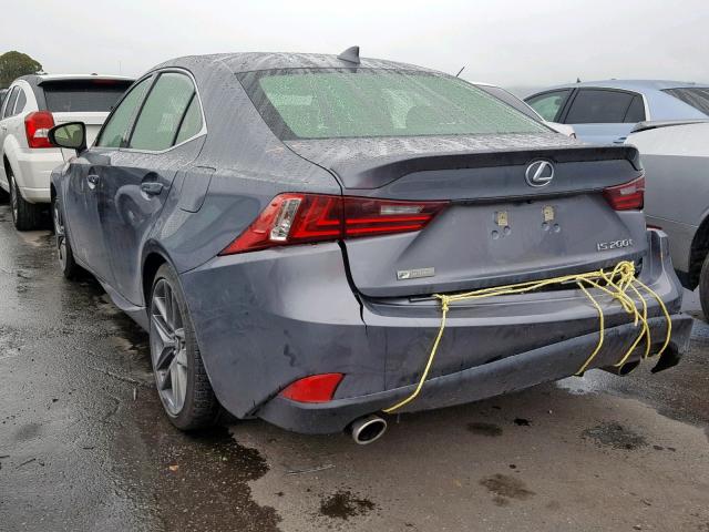 JTHBA1D26G5027433 - 2016 LEXUS IS 200T GRAY photo 3