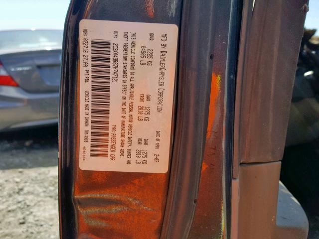 2C3KA43R67H747121 - 2007 CHRYSLER 300 BLUE photo 10