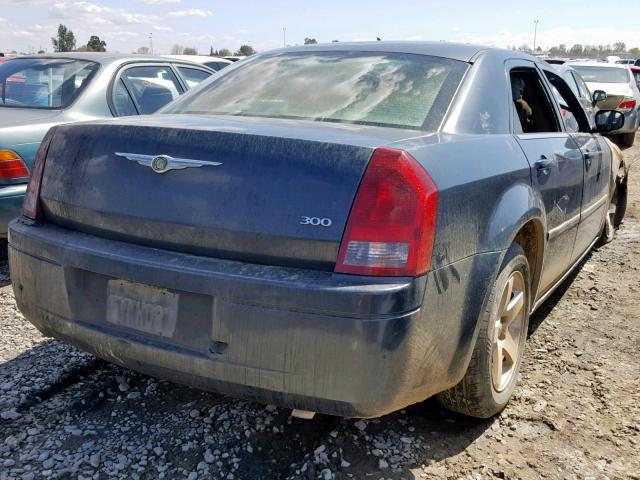 2C3KA43R67H747121 - 2007 CHRYSLER 300 BLUE photo 4